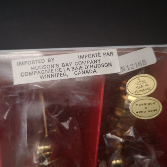 Brass Tone Metal Angel Napkin Rings New in Box Made in Hong Kong 2 sets of 4 - Picture 4 of 6